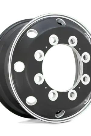 ATX AO404 JOURNEY 10X285.75 22.5X9 +99 GLOSSY BLACK W/ POLISHED LIP - FRONT & REAR INNER Fan Favorite