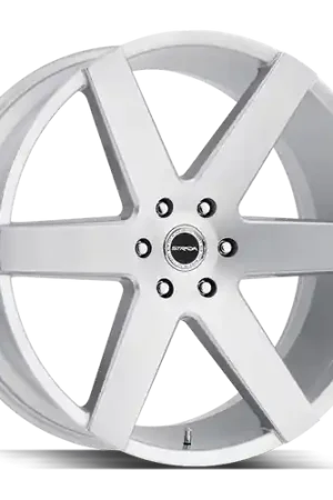 Fan Favorite Strada Coda 5x115 24x10 +15 Brushed Face Silver