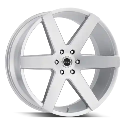 Fan Favorite Strada Coda 5x115 24x10 +15 Brushed Face Silver