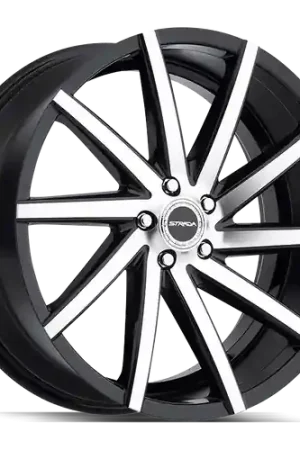 Bargain Strada Sega 5x120 24x9 +25 Gloss Black Machined