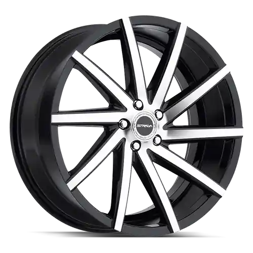 Bargain Strada Sega 5x120 24x9 +25 Gloss Black Machined