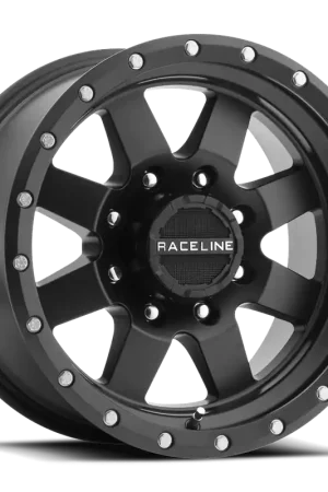 Raceline 935B Defender Wheel 16x8 5x114.3 Satin Black 0mm - FREE T-SHIRT INCLUDED! Fan Favorite
