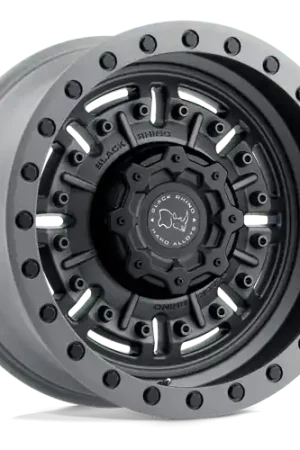 Premium Black Rhino ABRAMS 6X135 18X9.5 +12 TEXTURED MATTE GUNMETAL