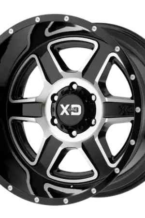 Luxury XD XD832 FUSION 6X135 20X9 -12 GLOSS BLACK MACHINED