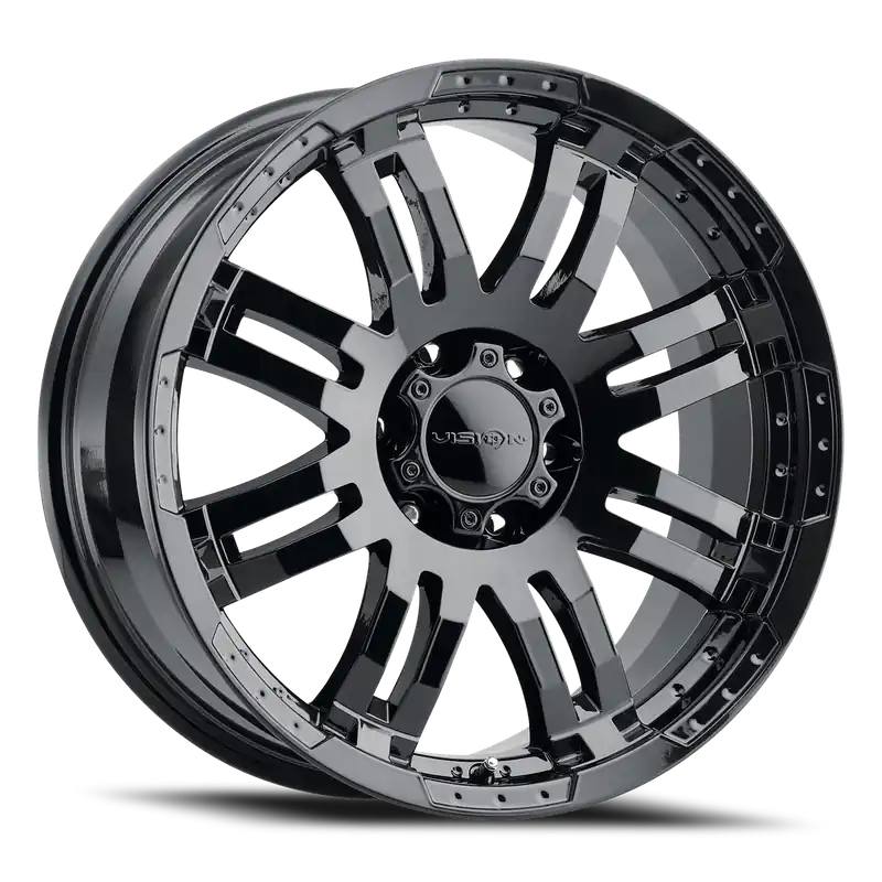 Viral Vision Warrior 375 Wheel 17x8.5 6x139.7 Gloss Black 25mm
