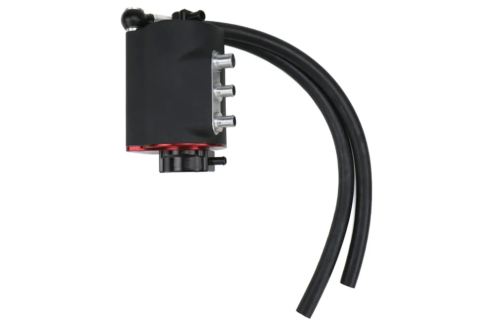 Get Yours COBB Tuning Air Oil Separator Black/Red - 2008-2014 Subaru WRX / 2008-2021 Subaru STI