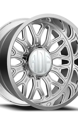 Adf Sportsman Wheel 24x12 8x165.1 Polished -40mm - MINIMUM PURCHASE OF 4 - FREE T-SHIRT INCLUDED! Express Delivery