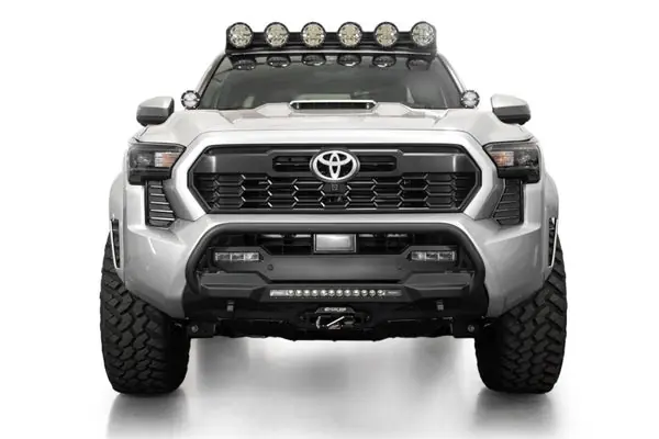 Super Sale ADD 2024+ Toyota Tacoma Stealth Center Mount Winch Front Bumper w/ Top Hoop