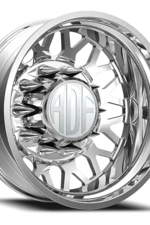 Adf Hot Shot Dually Wheel 22x8.25 8x210 Polished -167mm - MINIMUM PURCHASE OF 4 - FREE T-SHIRT INCLUDED! One Day Deal
