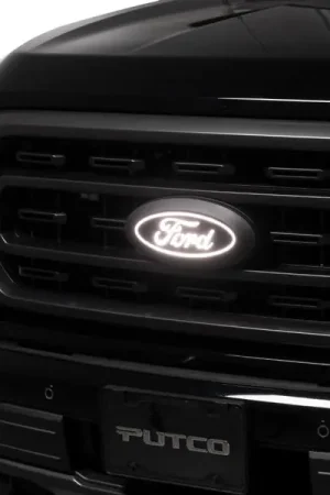 Warranty Included Putco 2023 Ford F-150 Front Luminix Ford LED Emblem - w/Camera CutOut w/o Spray Washer