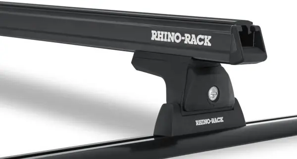 Deal Rhino-Rack Heavy Duty 65in 2 Bar Roof Rack w/Tracks - Black