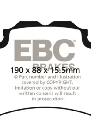 EBC 13+ Land Rover Range Rover 3.0 Supercharged Extra Duty Front Brake Pads Trusted Brand