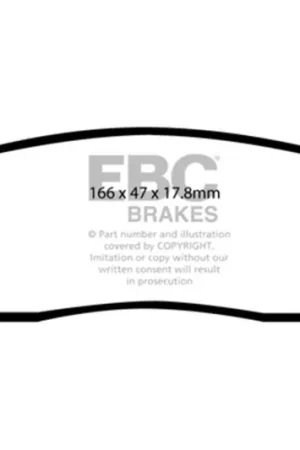 Secure Checkout EBC 06-09 Chrysler Aspen 4.7 Extra Duty Rear Brake Pads