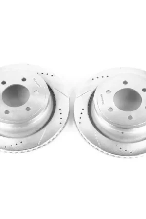 Power Stop 12-18 Ford F-150 Rear Evolution Drilled & Slotted Rotors - Pair Big Sale