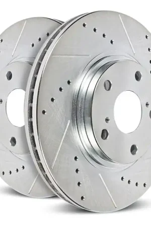 Special Offer Power Stop 23-24 Toyota Sequoia Front Drilled & Slotted Rotor (Pair)