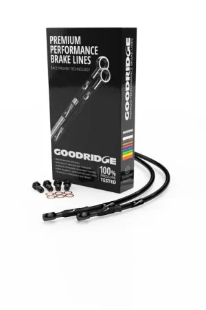 Goodridge 93-00 Harley-Davidson FXD Multi Model Black Front Brake Line w/Black Fitting Get Yours