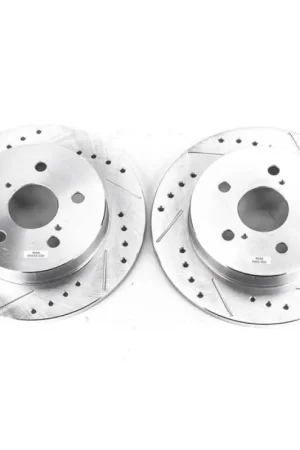 Shop Now Power Stop 2019 Lexus ES350 Rear Evolution Drilled & Slotted Rotors - Pair