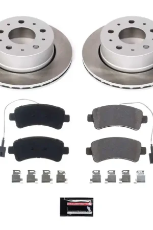 Free Returns Power Stop 16-21 Ram ProMaster 3500 Rear Semi-Coated Rotor Kit