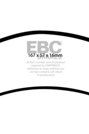 EBC 98-05 Chevrolet Blazer 4.3 2WD Yellowstuff Front Brake Pads Affordable