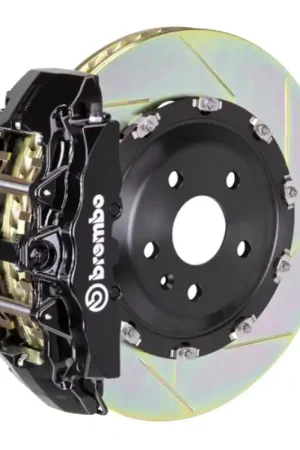 Best Price Brembo 22+ Golf R/22+ S3 Front GT BBK 6 Piston Cast 380x34 2pc Rotor Slotted Type1-Black