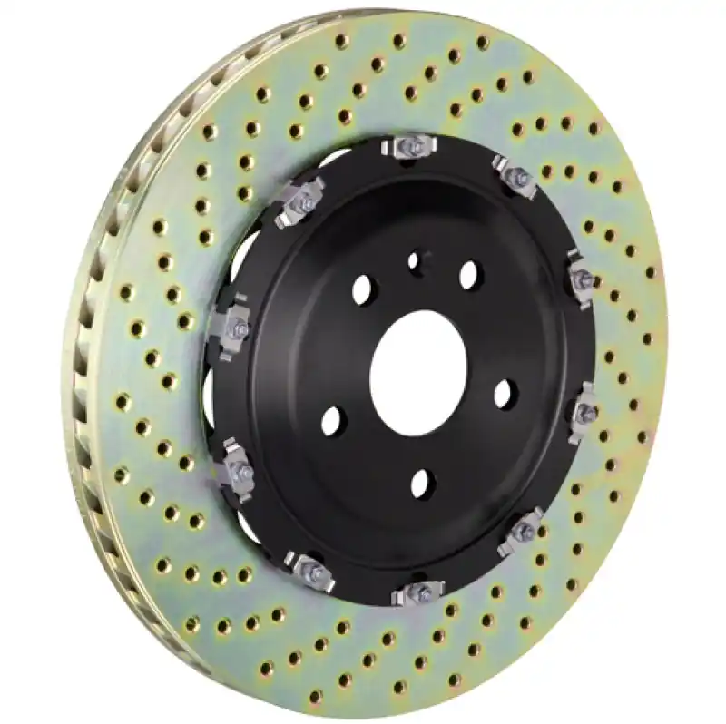 Brembo 08-16 R8 4.2/5.2 Excl CC Brake Front 2-Piece Discs 365x34 2pc Rotor Drilled Trusted Brand
