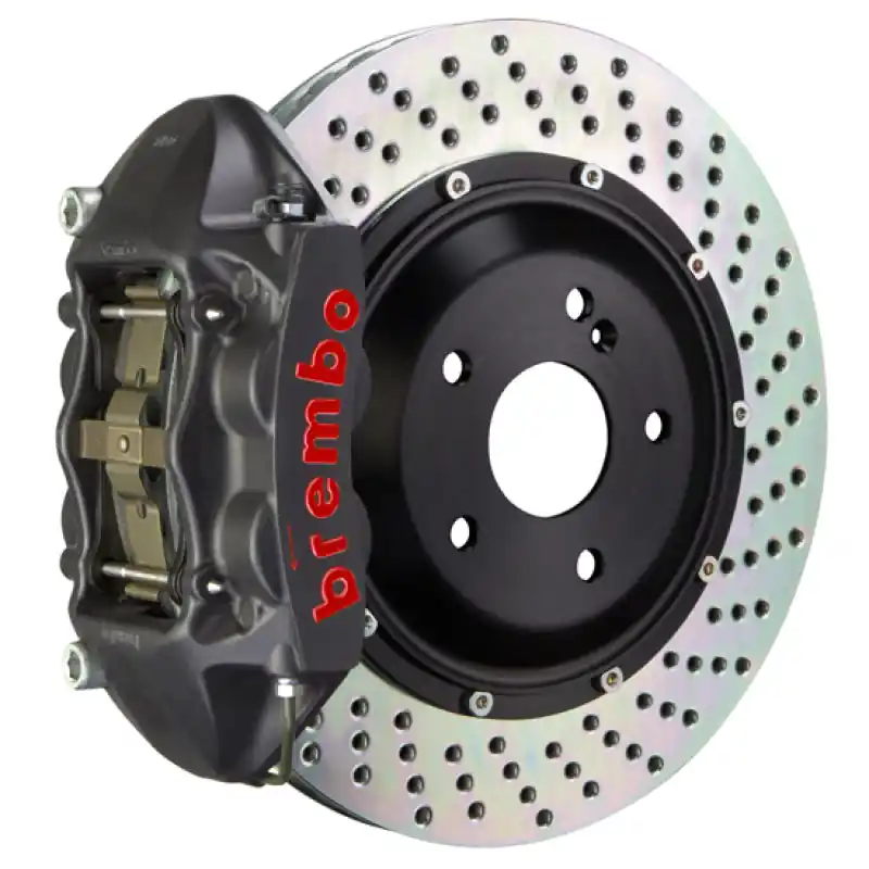 Popular Brembo 08-13 M3 (E90/E92/E93) Rear GTS BBK 4 Piston Cast 345x28 2pc Rotor Drilled-Black HA
