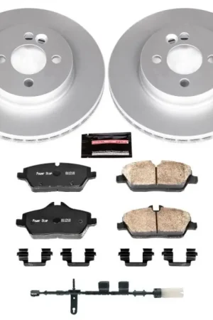 One Day Deal Power Stop 11-16 Mini Cooper Front Z23 Evolution Sport Coated Brake Kit