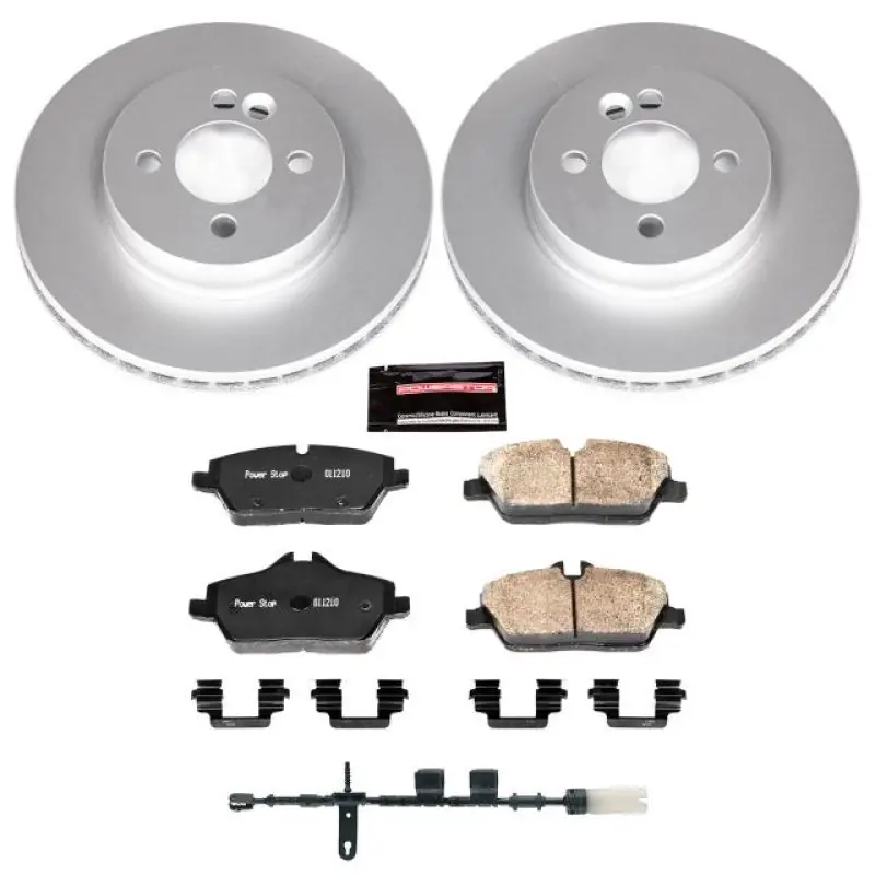 One Day Deal Power Stop 11-16 Mini Cooper Front Z23 Evolution Sport Coated Brake Kit