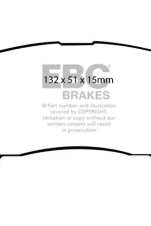 Markdown EBC 93-97 Ford Probe 2.0 16v Redstuff Front Brake Pads