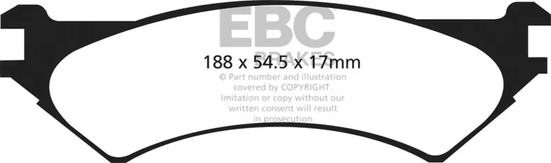 Save Now EBC 97-00 Ford Econoline E250 4.2 (4 Wheel ABS) Ultimax2 Rear Brake Pads