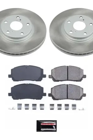 Power Stop 01-07 Toyota Highlander Front Semi-Coated Rotor Kit Free Returns