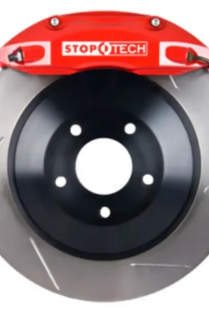 Mega Sale StopTech 05-14 Ford Mustang GT BBK Front ST-40 Red Calipers 1pc 355x32 Slotted Rotors