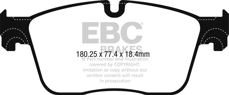 EBC 2017+ Jaguar F-Pace Ultimax2 Front Brake Pads (Use w/ 13.8in Rotors) Special Offer