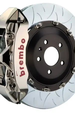 In Demand Brembo 07-13 X5 Front GTR BBK 6 Piston Billet 405x34 2pc Rotor Slotted Type3- Nickel