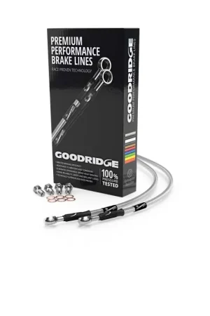 Goodridge 12-15 Harley-Davidson FLS (w/ABS) Clear Front Brake Line w/Clear Fitting Reduced Price