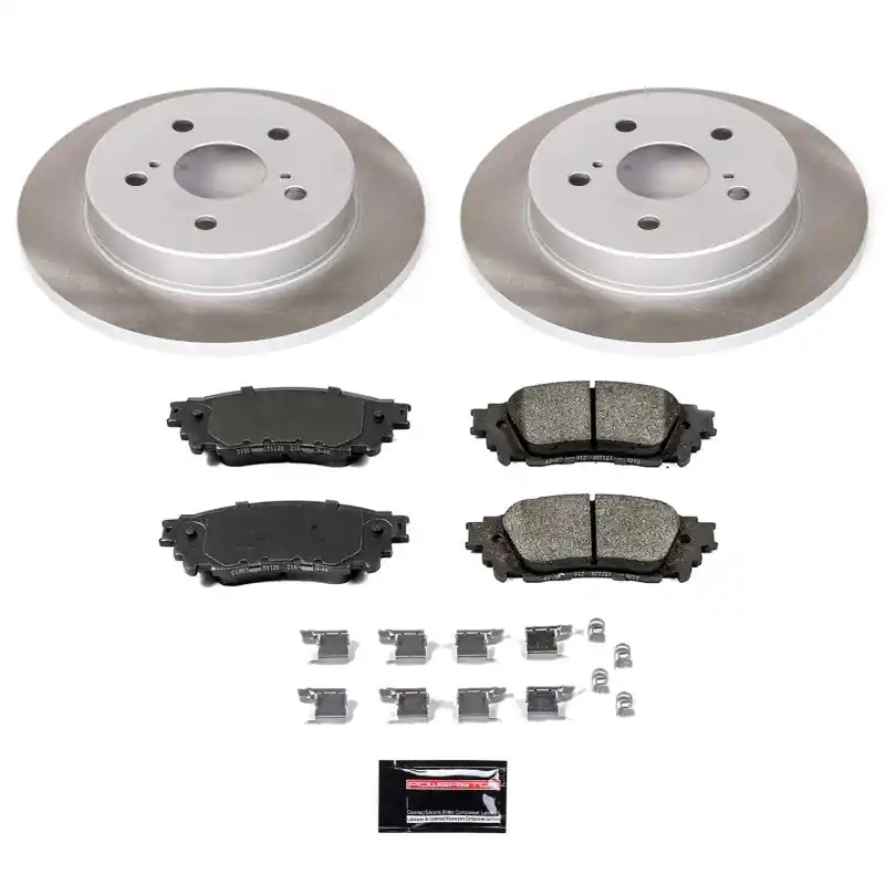 Power Stop 2018 Toyota C-HR Rear Semi-Coated Rotor Kit Today Only