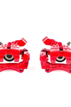 Limited Time Power Stop 01-05 Mazda Miata Rear Red Calipers w/Brackets - Pair
