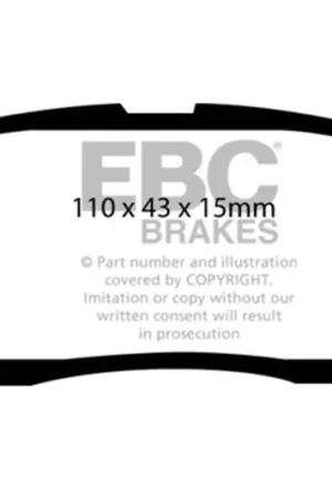 EBC 96-98 Acura SLX 3.2 Greenstuff Rear Brake Pads Trusted Brand