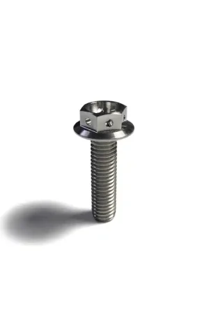 Ticon Industries Titanium Bolt Flanged M8x25x1.25TP 12mm 6pt Head Drilled Deal