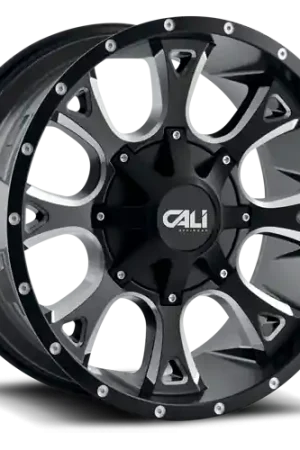 Cast Aluminum Wheels Anarchy 9103 SB 20x9 Milled Spokes Satin Black 5 On 127/5 On139.7 Bolt Pattern 0 Offset Cali Offroad Wheels Original