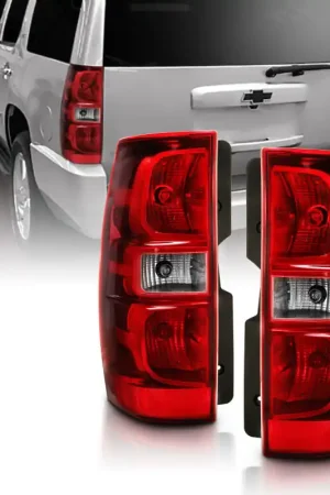 Same Day Shipping ANZO 2007-2014 Chevy Tahoe Taillight Red/Clear Lens (OE Replacement)