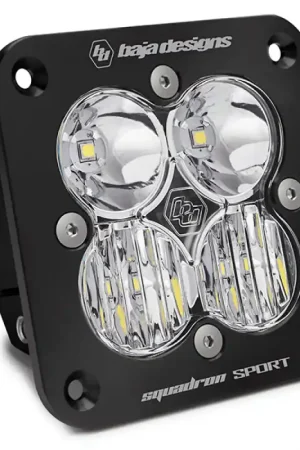 Baja Designs Squadron Sport Driving/Combo Pattern Flush Mount Black LED Light Pod - Clear Special Offer