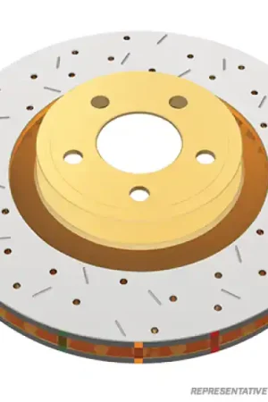 DBA 01-07 Toyota Sequoia / 00-06 Tundra Front Drilled & Slotted 4000 Series Rotor Cheap