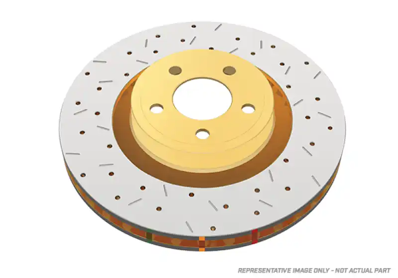 DBA 01-07 Toyota Sequoia / 00-06 Tundra Front Drilled & Slotted 4000 Series Rotor Cheap