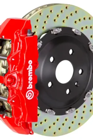 Brembo 08-14 Challenger SRT-8 Front GT BBK 8 Piston Cast 380x34 2pc Rotor Drilled-Red Original
