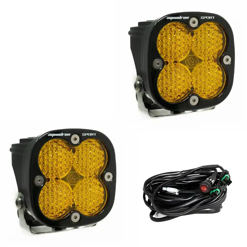 LED Light Pods Baja Amber Lens Work/Scene Pair Squadron Sport Baja Designs Don’t Miss Out