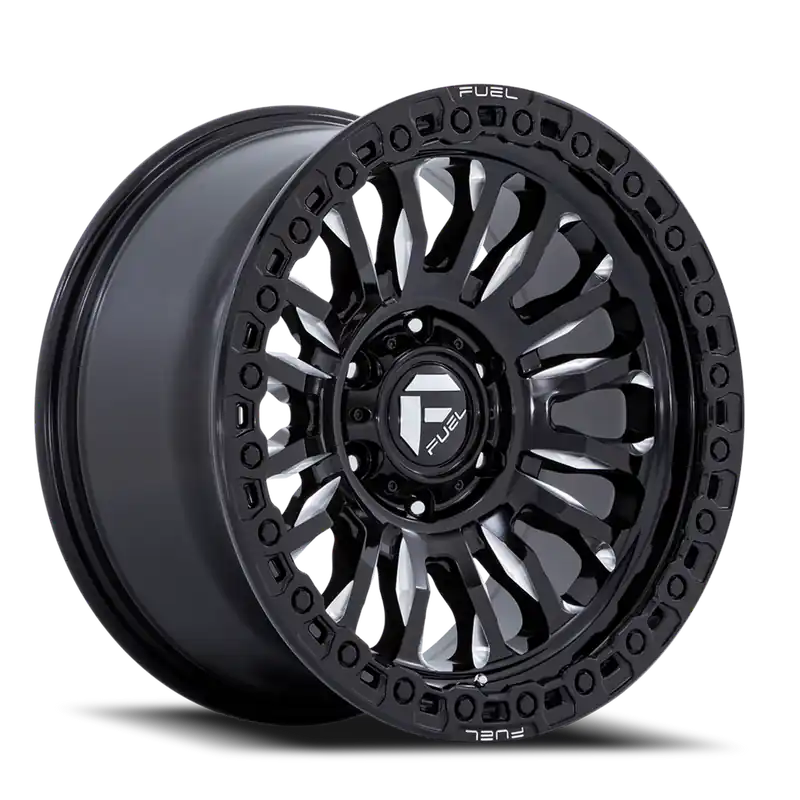 Low Price Aluminum Wheels 17X9 Rincon SBL FC857BE 8 On 180 Gloss Black Milled 124.2 Bore -12 Offset Fuel Off Road Wheels