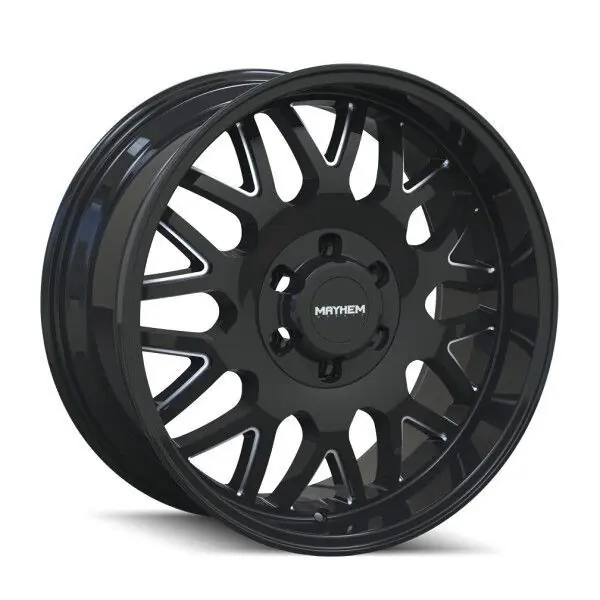 Editor’s Pick Mayhem Wheels Tripwire 8110 Gloss Black Milled Spokes 20x10 -19mm Offset 6x139.7 (6x5.5)