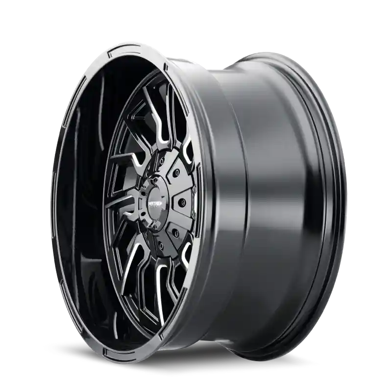 Mayhem 8111 Flywheel 22x10 / 5x127 BP / -19mm Offset / 87.1mm Hub Black w/ Milled Spokes Wheel Get Yours