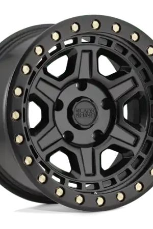 BR RENO 18X9.5 5X127 -18 71 M-BLK BRASS Warranty Included